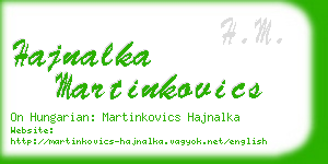 hajnalka martinkovics business card